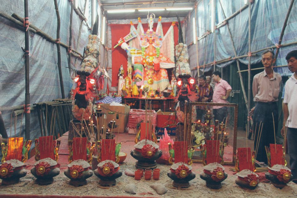 Traditional practices during the Hungry Ghost Festival in China