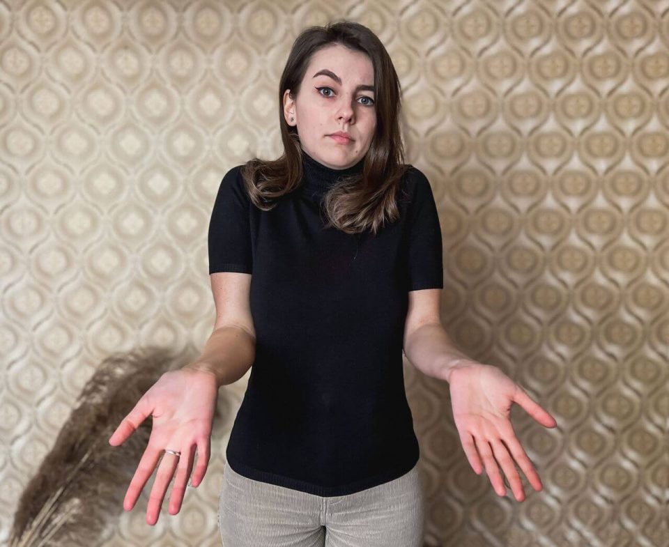 i don't know italian gesture