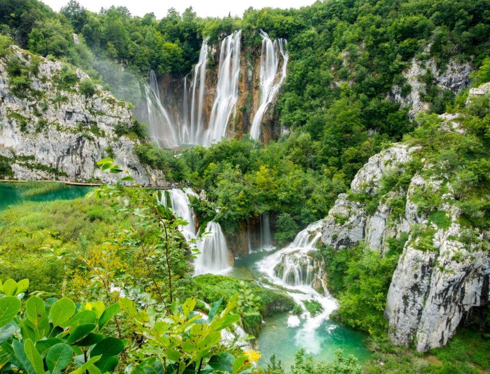 aerial view of Plitvice, Croatia