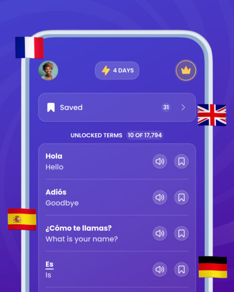 Introducing ‘Review’ – Your Personalized Language Learning Hub 3 mondly review feature