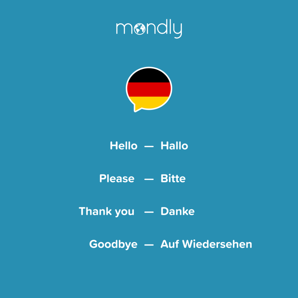 basic german words